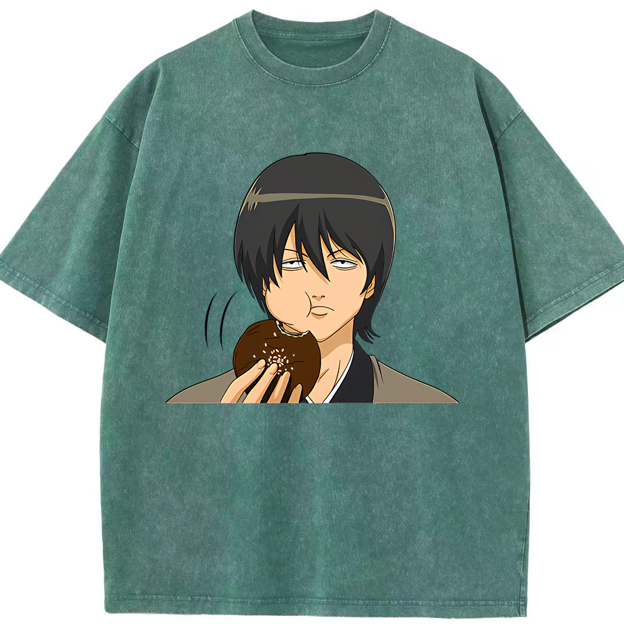 （画像用） ぎんたま 坂田銀時（さかたぎんとき） 神楽 志村新八（しむら しんぱち） GINTAMA Sakata Gintoki Kagura Shimura Shinpachi 綿100% ヴィンテージ風 半袖Tシャツ（フロントプリント）